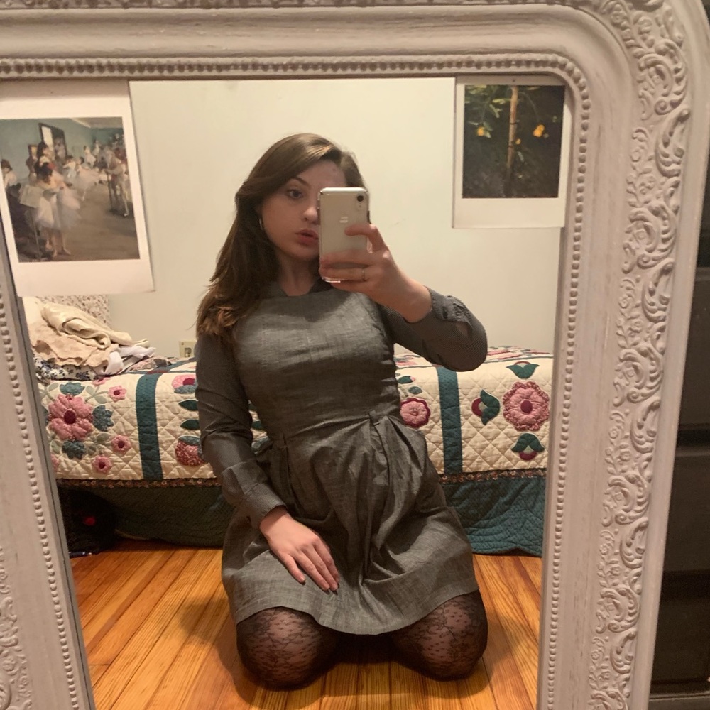 Professional cute grey dress